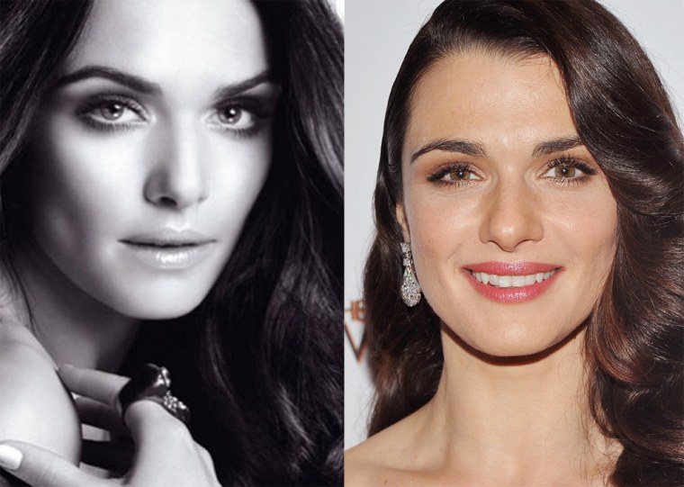 Too smooth? The British Advertising Standards Authority claim actress Rachel Weisz, shown at right at a Jul. 27, 2011 screening of