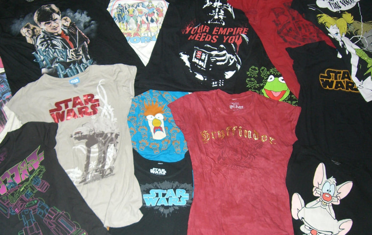 A small portion of my graphic tee collection.