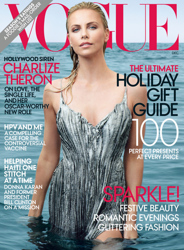 The wedding is featured in several pages of the December issue of Vogue.