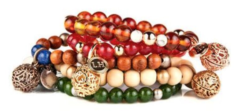 Get the scent without the bottle! Lisa Hoffman perfume bracelets come with refillable fragrance beads.