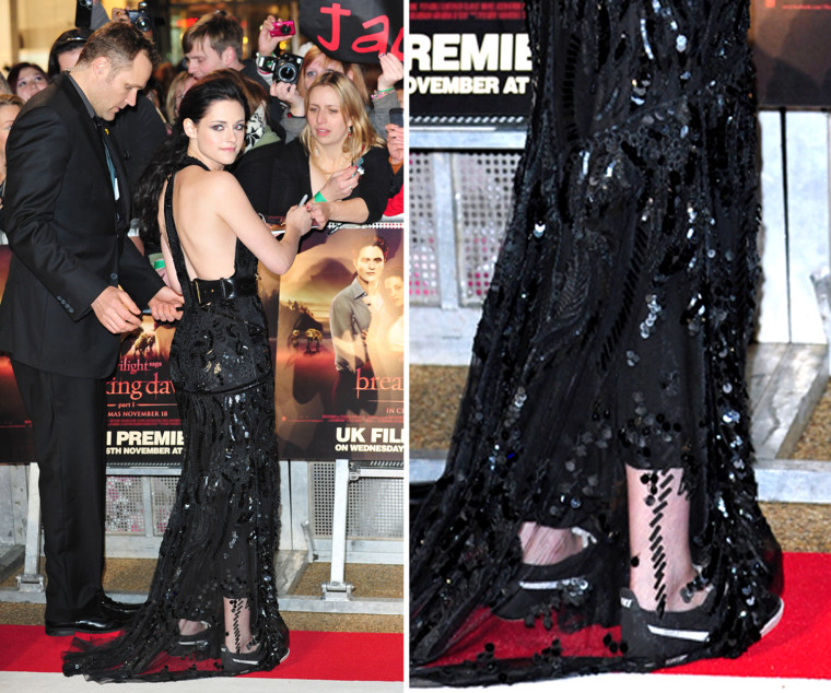 Kristen Stewart gets comfy at UK premiere of