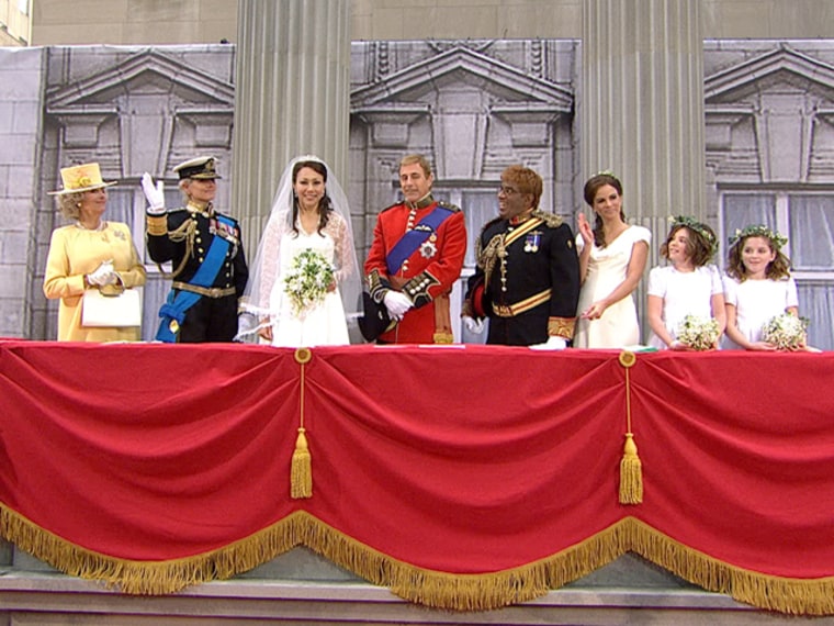 Al as Prince Harry and Natalie as Pippa Middleton