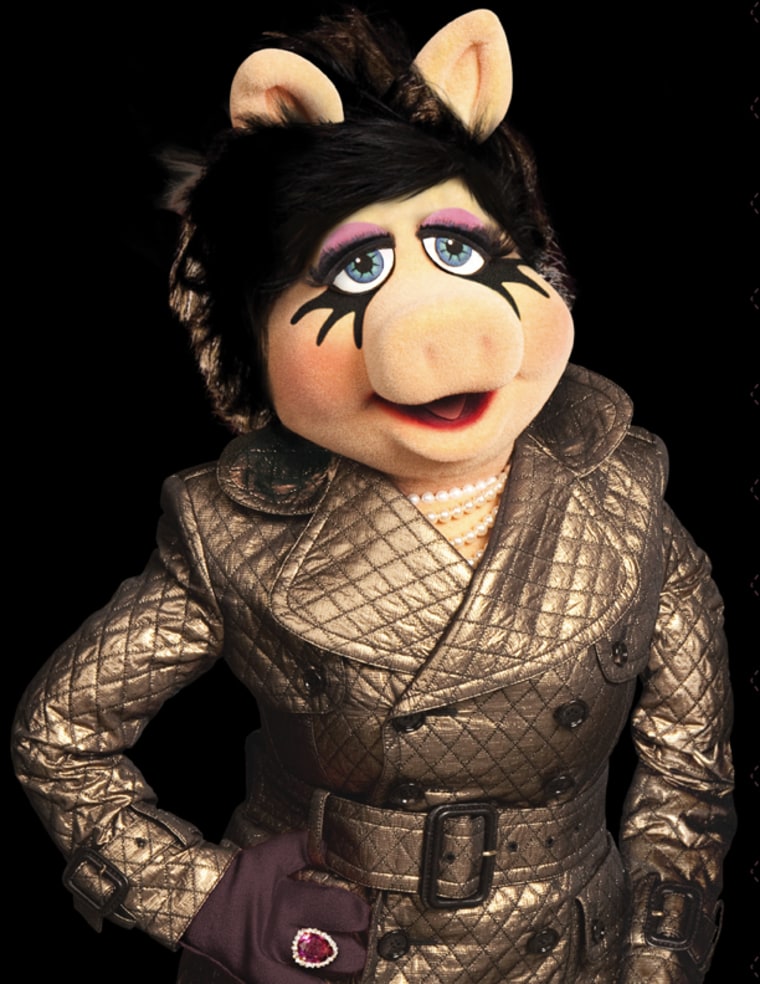 Miss Piggy shows off her new look for MAC Cosmetics.