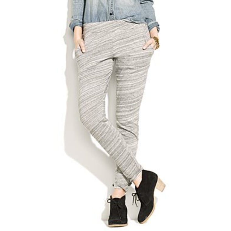Sweatpants can be cool! Heathered slouch sweatpants, Madewell.com, $49.50.
