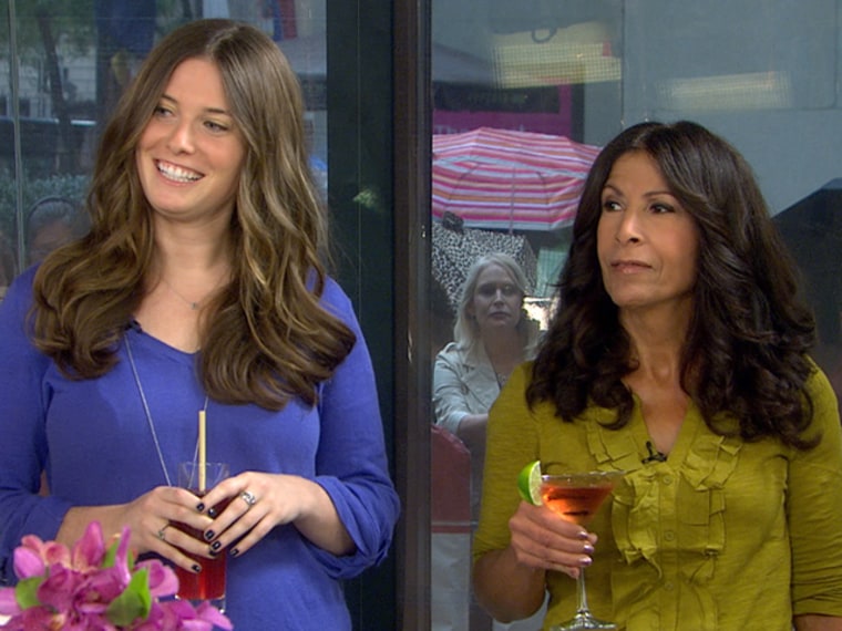 Brittany and Ada show off their new cocktail-inspired 'do's from the salon Drybar.