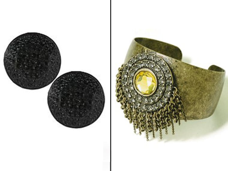 This cutting-edge cuff comes in its rose gold tone, too. Wildlife by Heidi Klum Multi-Chain Fringe Cuff Bracelet, $69.