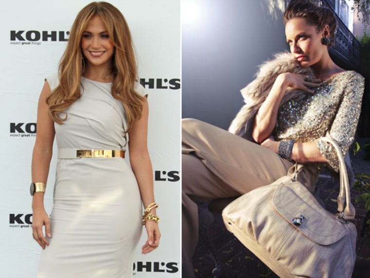Don't lounge around like this model when J. Lo's line for Kohl's hits stores. J. Lo for Kohl's, collection priced from $45 to $85.