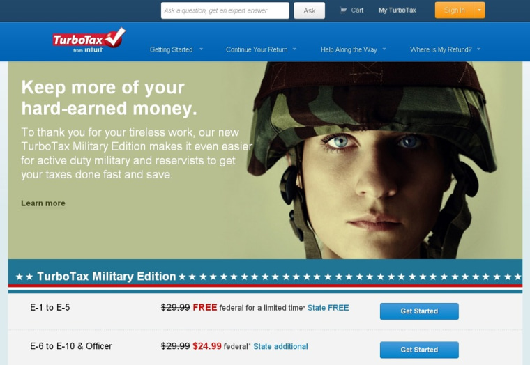 is turbotax deluxe free form ilitary