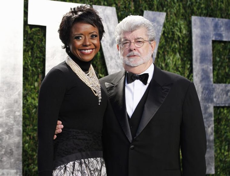 Mellody Hobson and George Lucas.