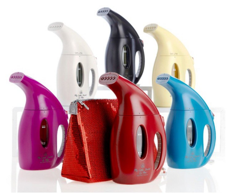 Get the New Year off to a productive start with savvy style tools, like these colorful mini steamers.