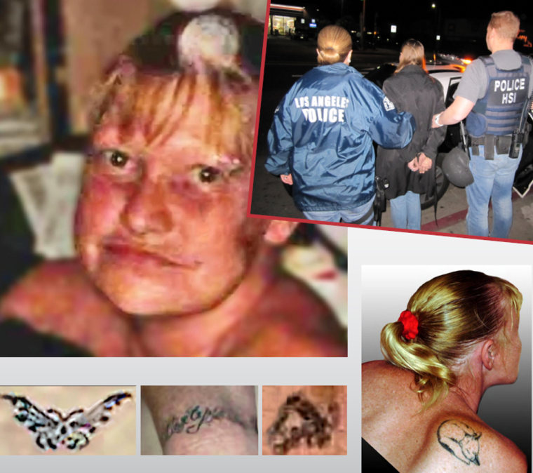 Tattoo photos lead to woman's arrest in global child porn investigation