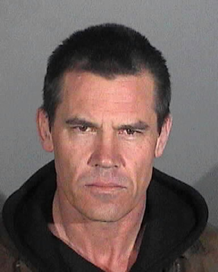 Josh Brolin is seen in a photo released by the Santa Monica Police Department.