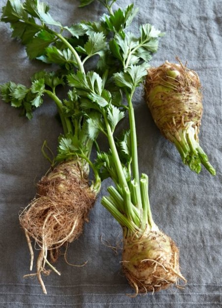 Give the gnarly celery root a light touch.