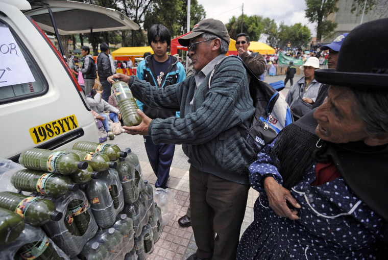 Bolivia legalizes chewing and ingesting coca leaves