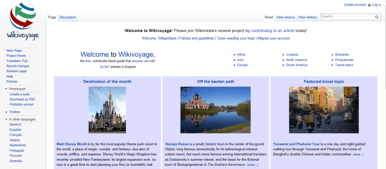 Wiki Does Travel: Internet Encyclopedia Launches Wikivoyage.org