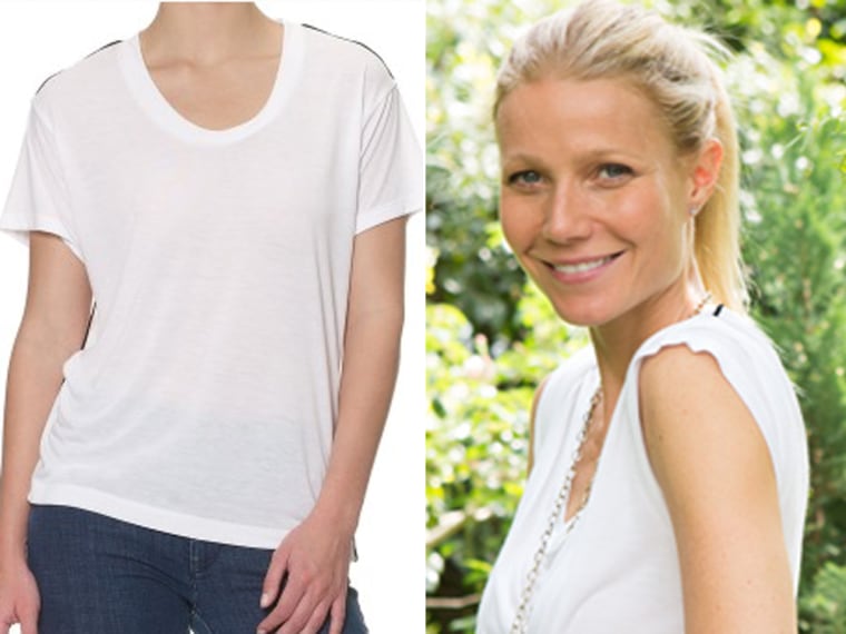 In July, Gwyneth helped promote the GOOP brand's first T-shirt, which sold for $90.