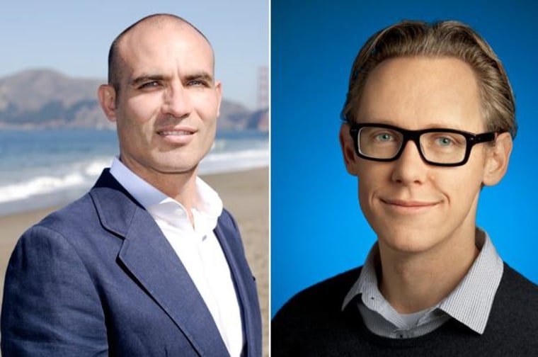 Google's Bernardo Hernandez, left, and Jack Menzel, right, were named the most powerful people in food by website The Daily Meal.