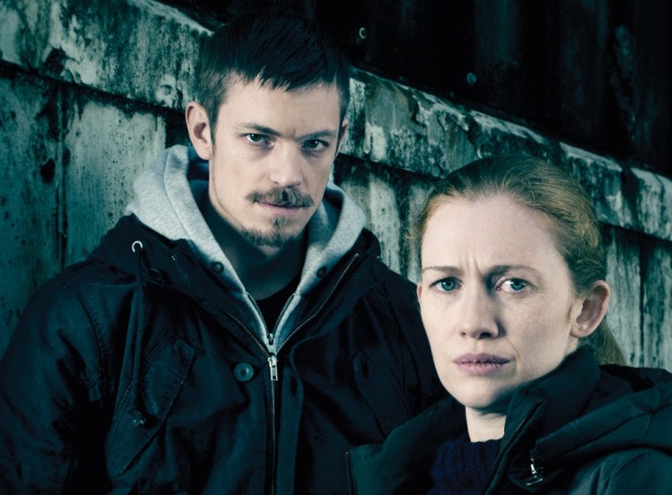 Stephen Holder (Joel Kinnaman) and Sarah Linden (Mireille Enos) are returning to solve a new case in \"The Killing.\"