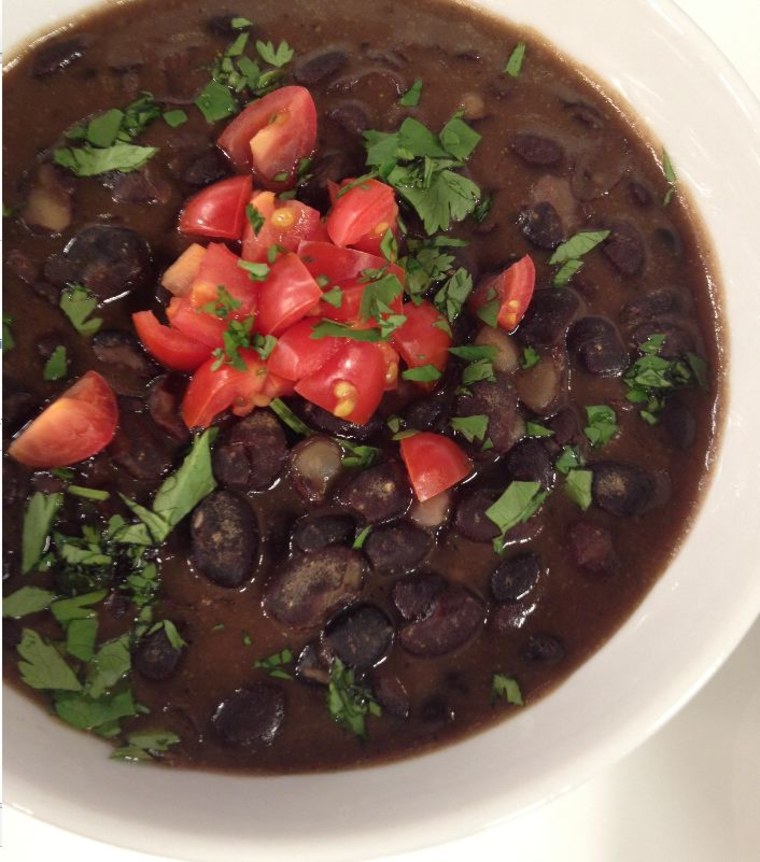 Hearty black bean soup