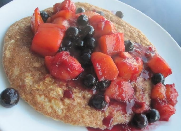Protein pancakes with berries -- a perfect start to your day!