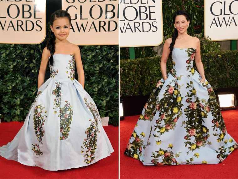 \"Brielle couldn't believe that she had the same exact dress that was on TV,\" Messeroux said of mini Lucy Liu.
