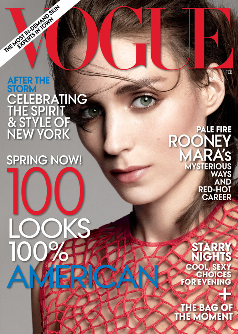 The images are featured in the February issue of Vogue.