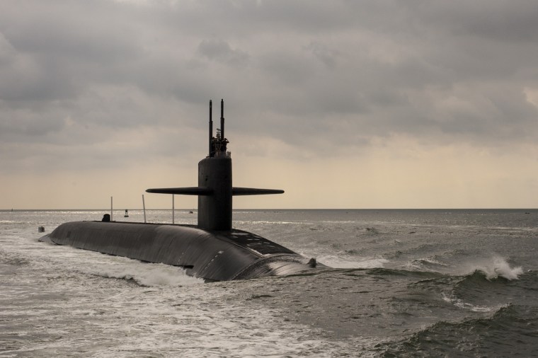 The Ohio-class ballistic missile submarine USS Maryland.