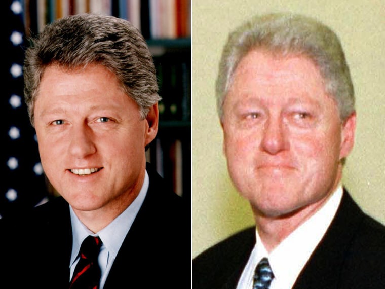 Bill Clinton left office with a full head of gray hair eight years after he began.