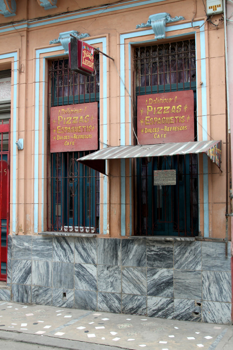 Officials from Cuba's Health and Epidemiology department inspected this pizza parlor located not too far from where the outbreak started in Havana and closed it down.