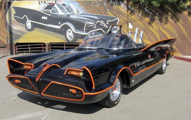 This 2012 file photo shows the the original Batmobile in Los Angeles. Batman's original ride, from the 1960s TV series, sold for $4.6 million at auction.