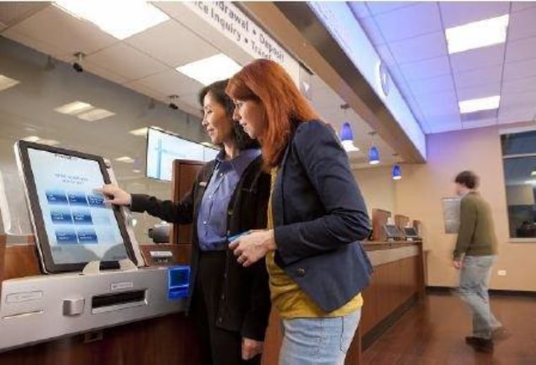A Chase investor presentation slide shows the new $1 and $5-dispensing ATM in action.
