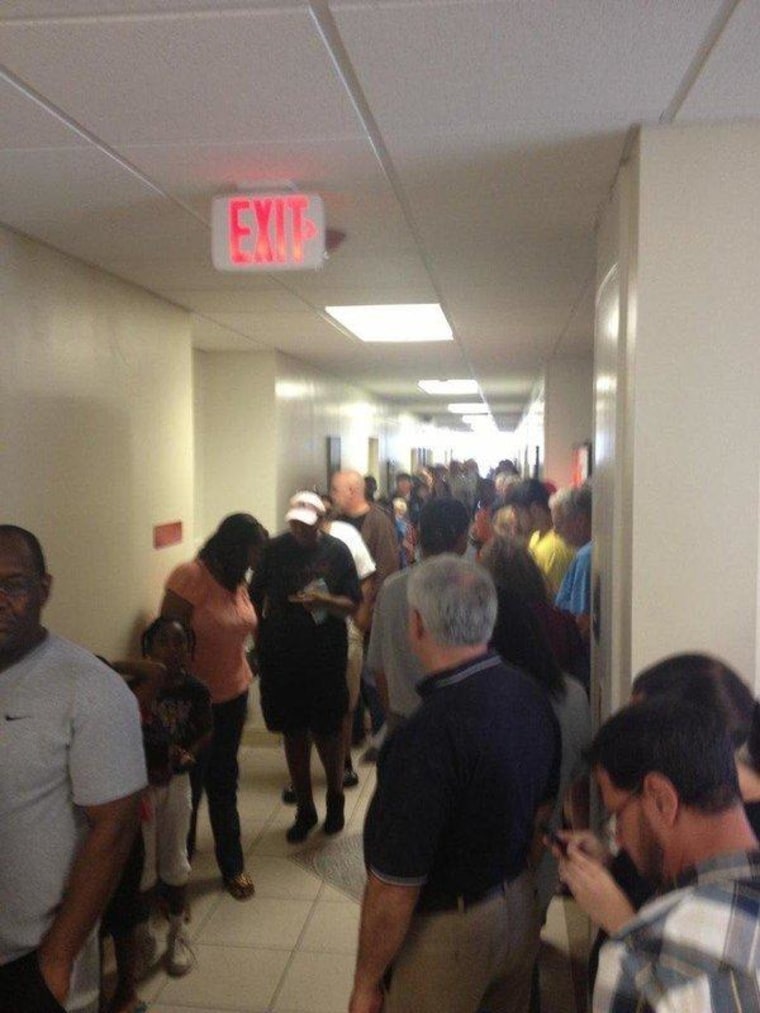 David Magness of Merritt Island, Florida, sent this pic of his polling place on the first day of early voting.