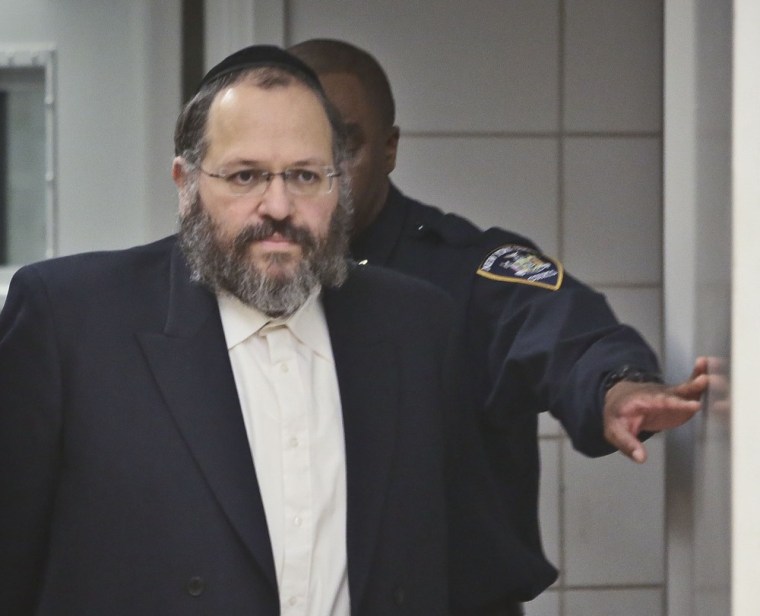 Nechemya Weberman, left, a religious counselor in New York City's ultra-Orthodox Jewish community, was sentenced Tuesday to 103 years in prison, for molesting a girl who came to him with questions about her faith.