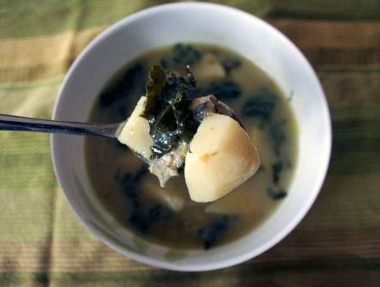 Try potato kale soup for a warm winter fix!