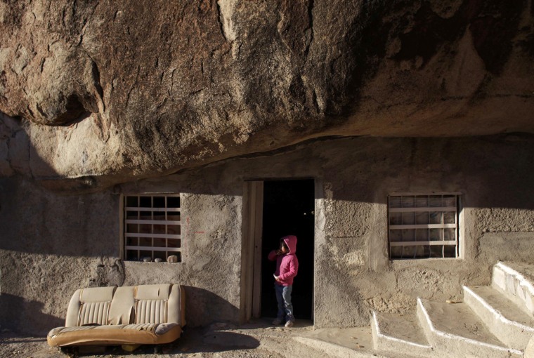 Rock, the house: solid roof over a Mexican home