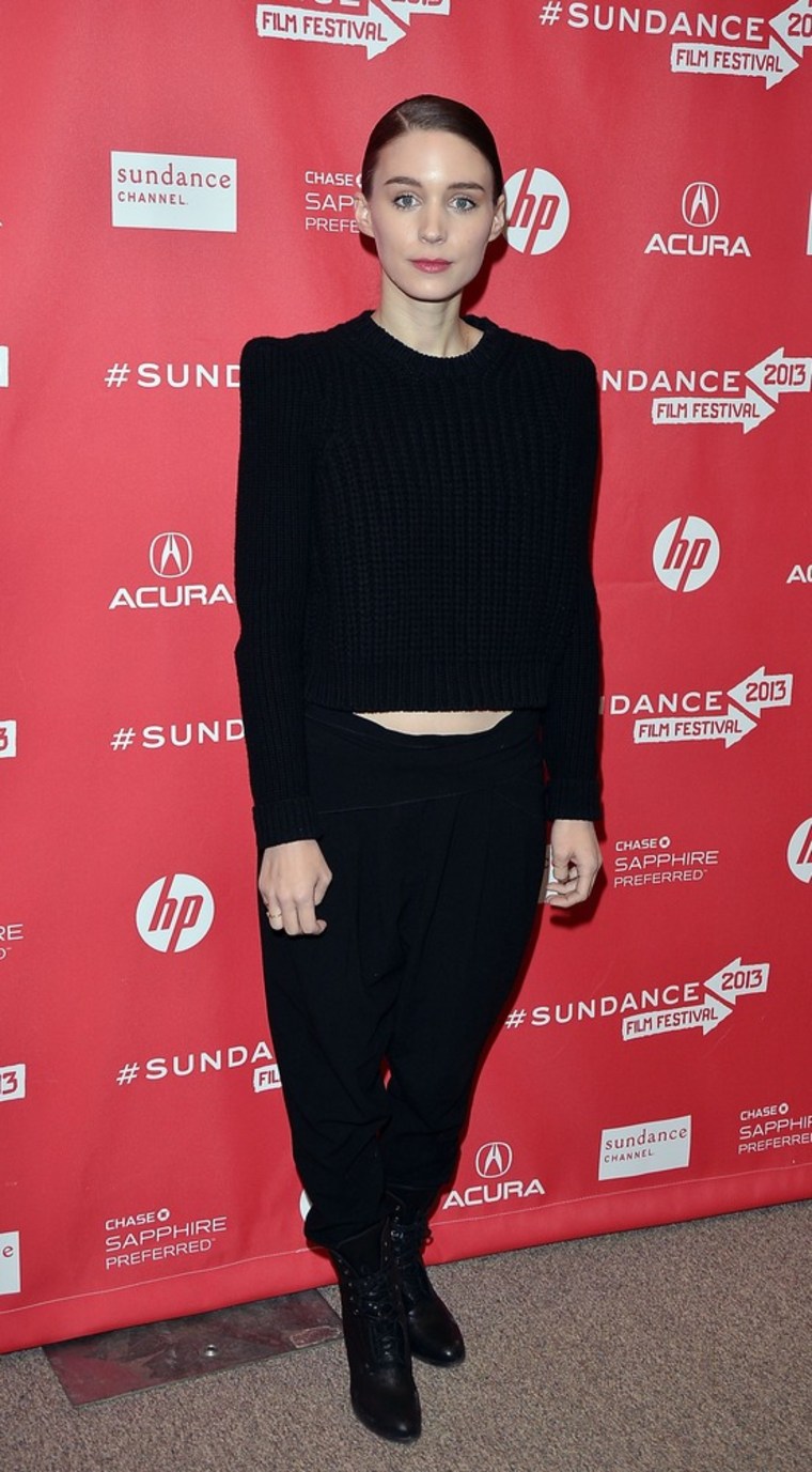 Rooney Mara attends the \"Aint Them Bodies Saints\" premiere on Jan. 20.