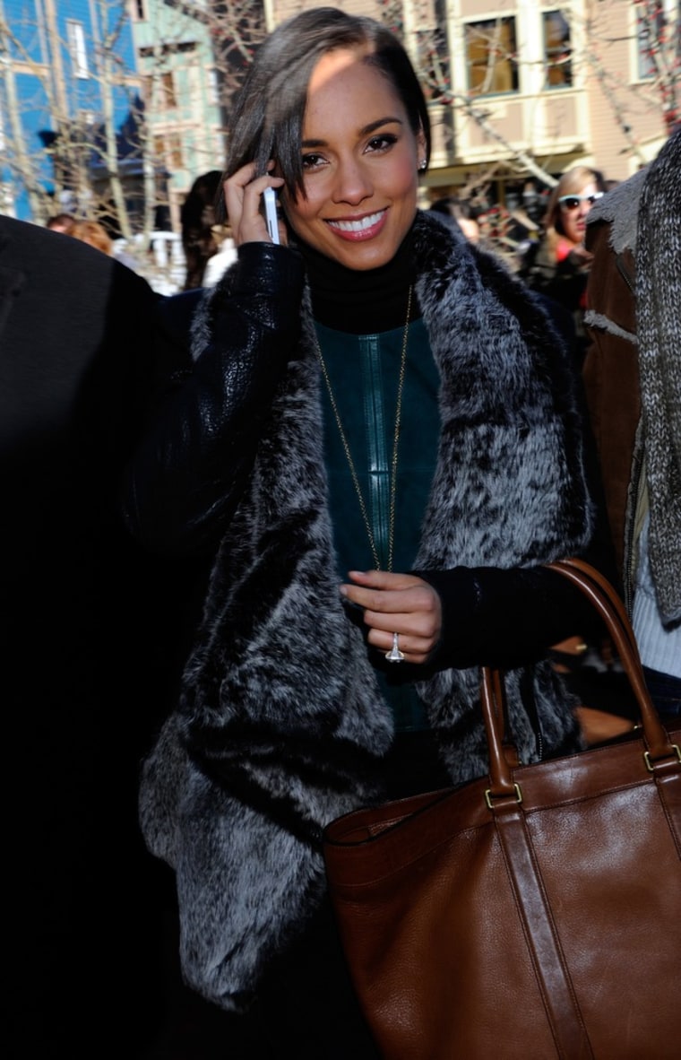 Alicia Keys attends Day 1 of Village at The Lift 2013 on Jan. 18 in Park City, Utah.