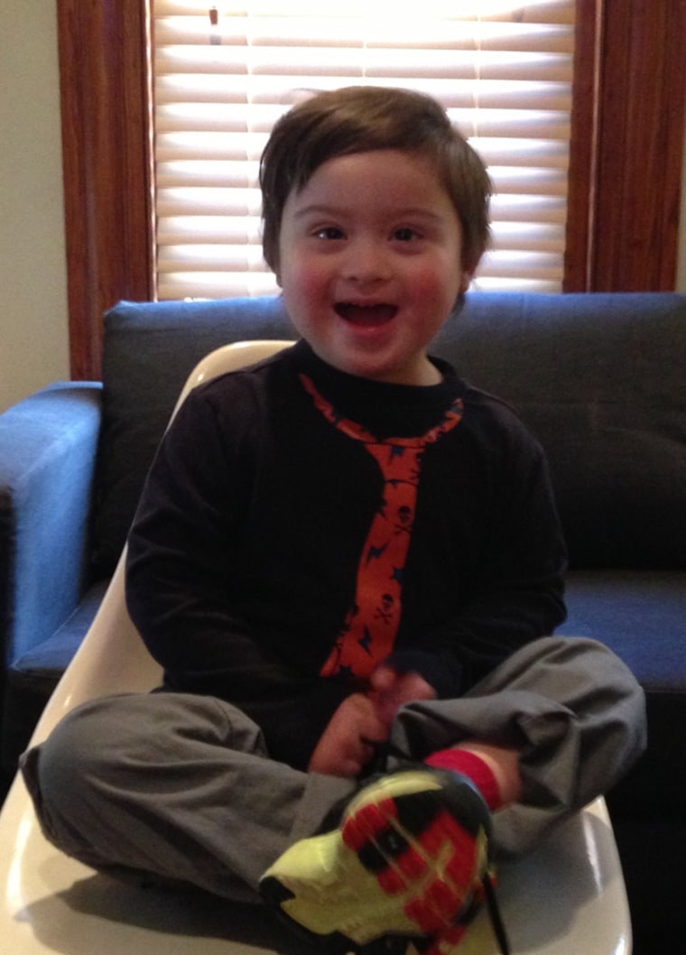 Five-year-old Milo Castillo has lots of friends in preschool and loves to give hugs.