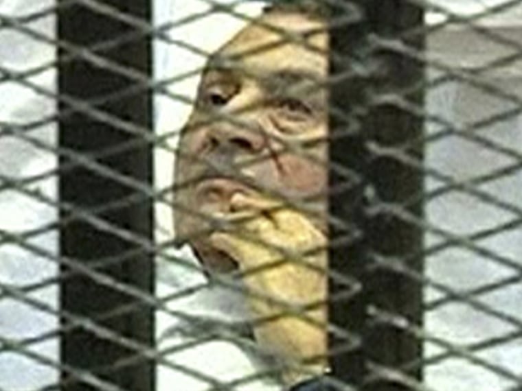 The former Egyptian president faces charges of corruption and complicity in deaths of protesters.