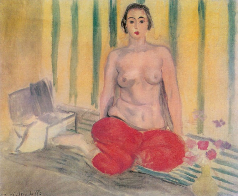 \"Odalisque in Pants\" by Henri Matisse.