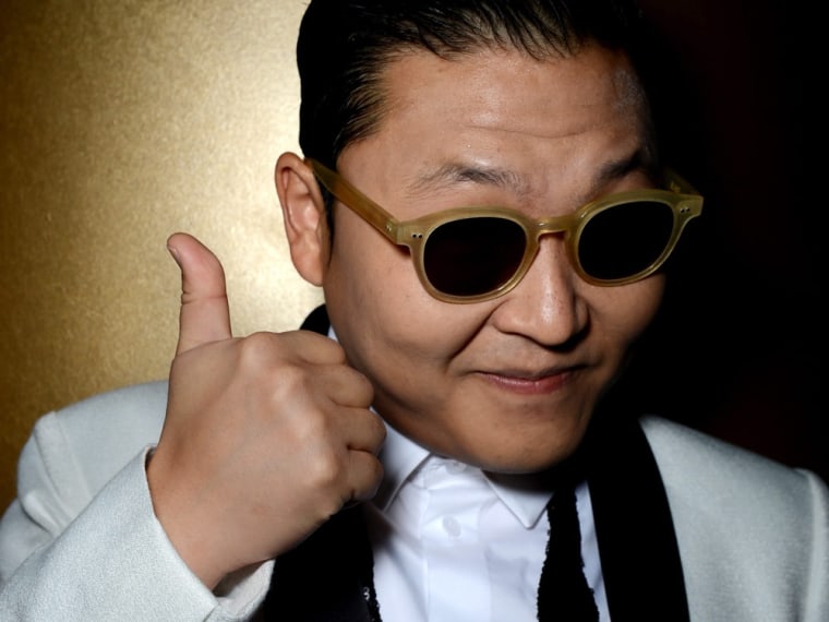 South Korean pop artist Psy poses for photographs in Sydney, Australia in October 2012.