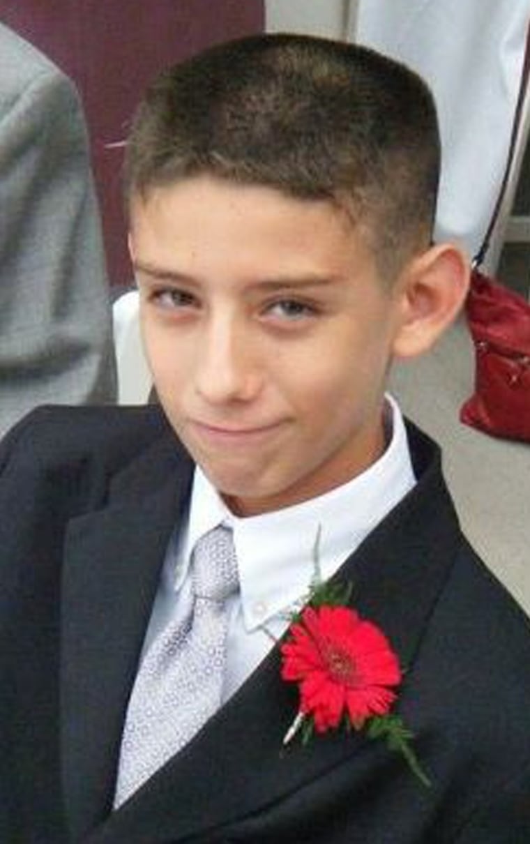 An undated family photo of Nehemiah Griego, the 15-year-old accused of killing his parents and three siblings. Surviving relatives say he may have suffered a mental breakdown.