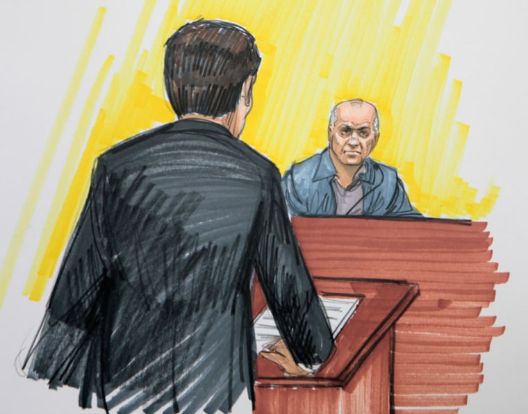 David Coleman Headley is shown in a courtroom sketch from May 2011.