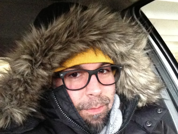 This TODAY reader showed us how he's bundling up while