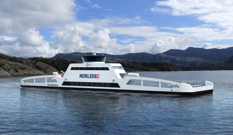 Image of electric car ferry