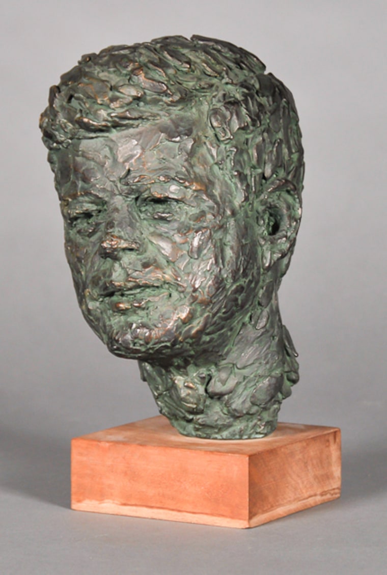 This bust of JFK was sculpted by Robert Berks in 1964 and proudly displayed in Dave Powers' office for years.