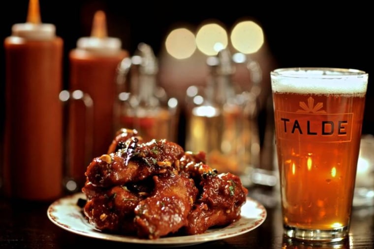 Mmm... delicious kung pao chicken wings from Chef Dale Talde.