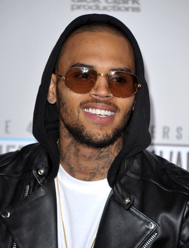 Police said they had not yet been in contact with Chris Brown.