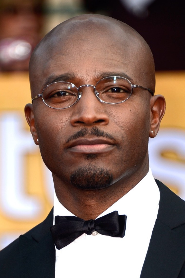 Actor Taye Diggs arrives at the Screen Actors Guild Awards in Los Angeles on Sunday.