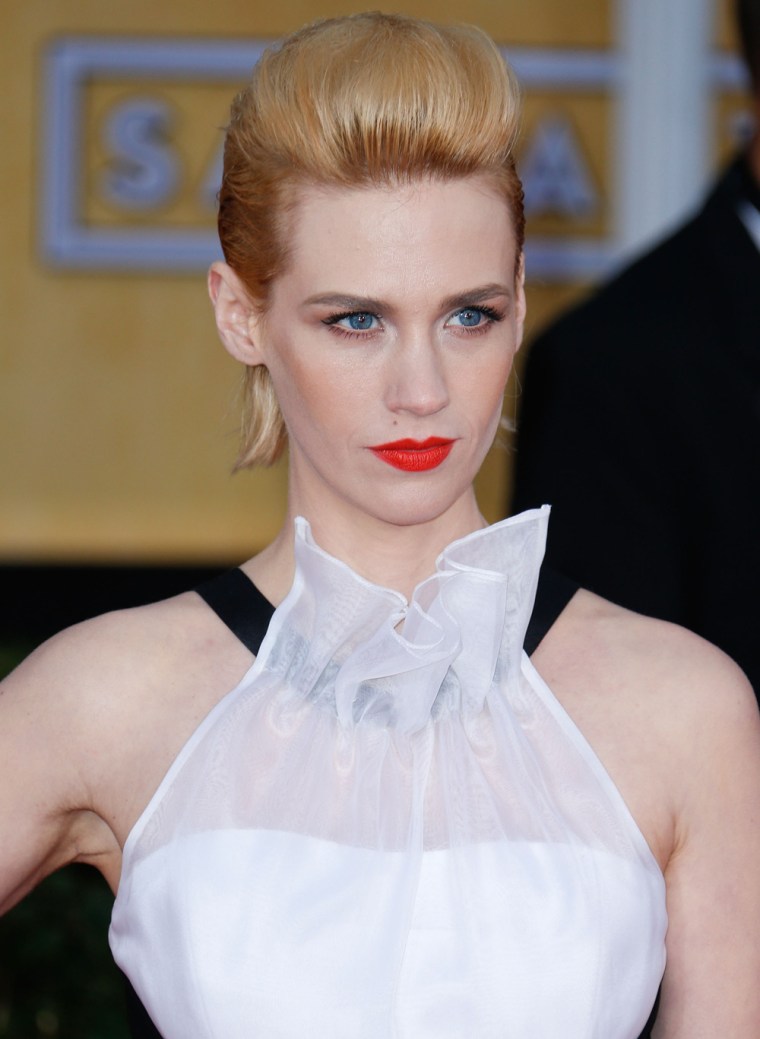 January Jones at the Screen Actors Guild Awards.